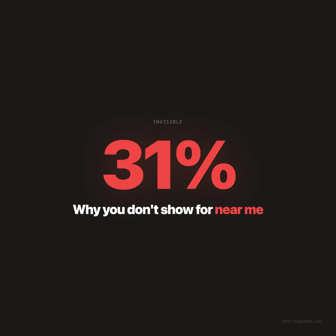 Why Your Roofing Business Doesn't Show Up for 'Roofer Near Me'